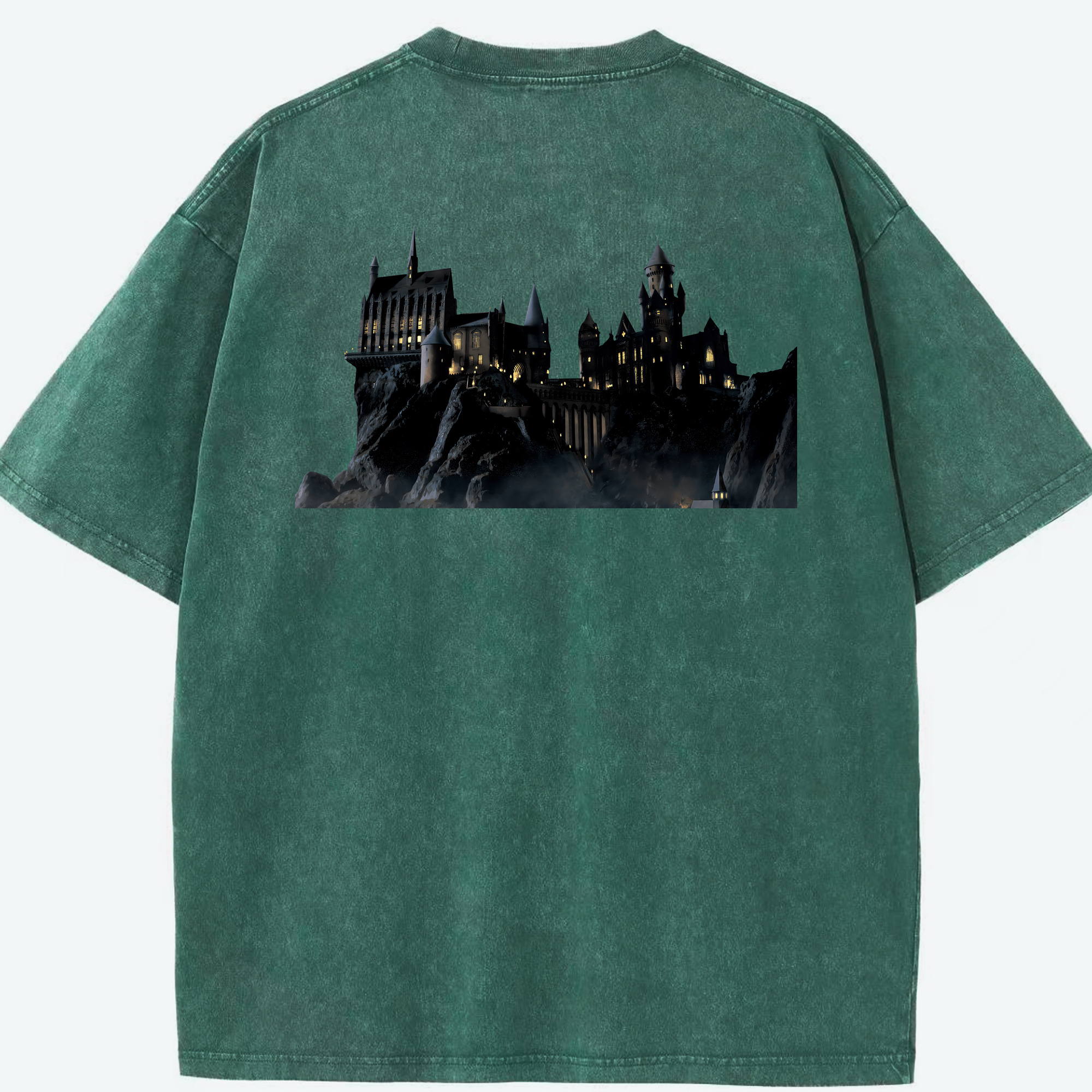 （画像用） Harry Potter ハリー・ポッターシリーズ 綿100% ヴィンテージ風 半袖Tシャツ（背面プリント）